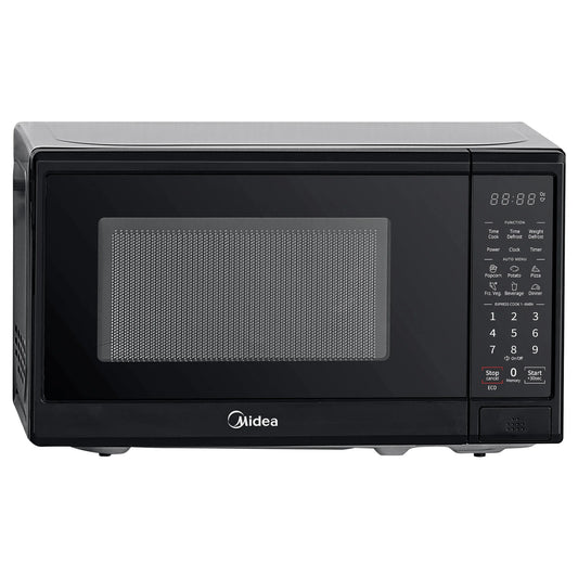 Midea 0.9 Cu. Ft. Countertop Microwave Oven, 6 Auto Programs, 10 Power Level, Black, EM9P022CVPMB