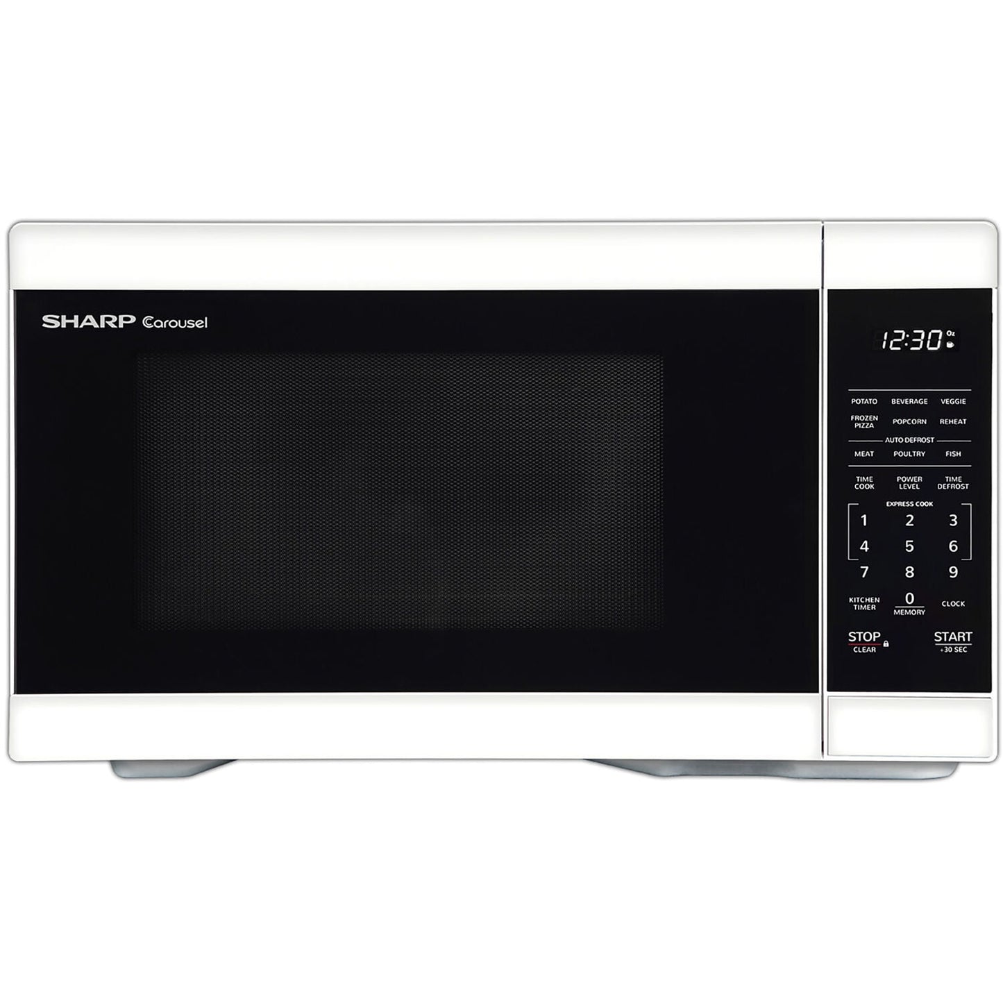 Sharp 1.1-Cu. Ft. Countertop Microwave Oven in Black