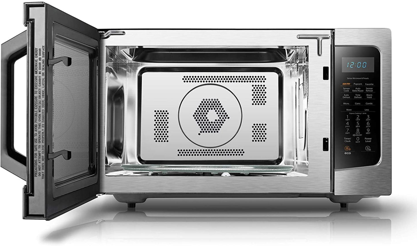 TOSHIBA 4-in-1, 1.5 cu. ft., Countertop Microwave Oven, Smart Sensor, 1000 Watts, ML-EC42P(SS), Stainless Steel