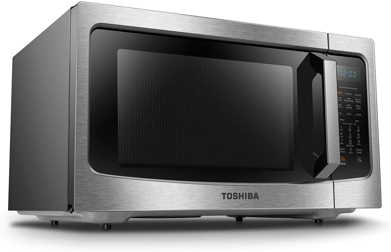 TOSHIBA 4-in-1, 1.5 cu. ft., Countertop Microwave Oven, Smart Sensor, 1000 Watts, ML-EC42P(SS), Stainless Steel