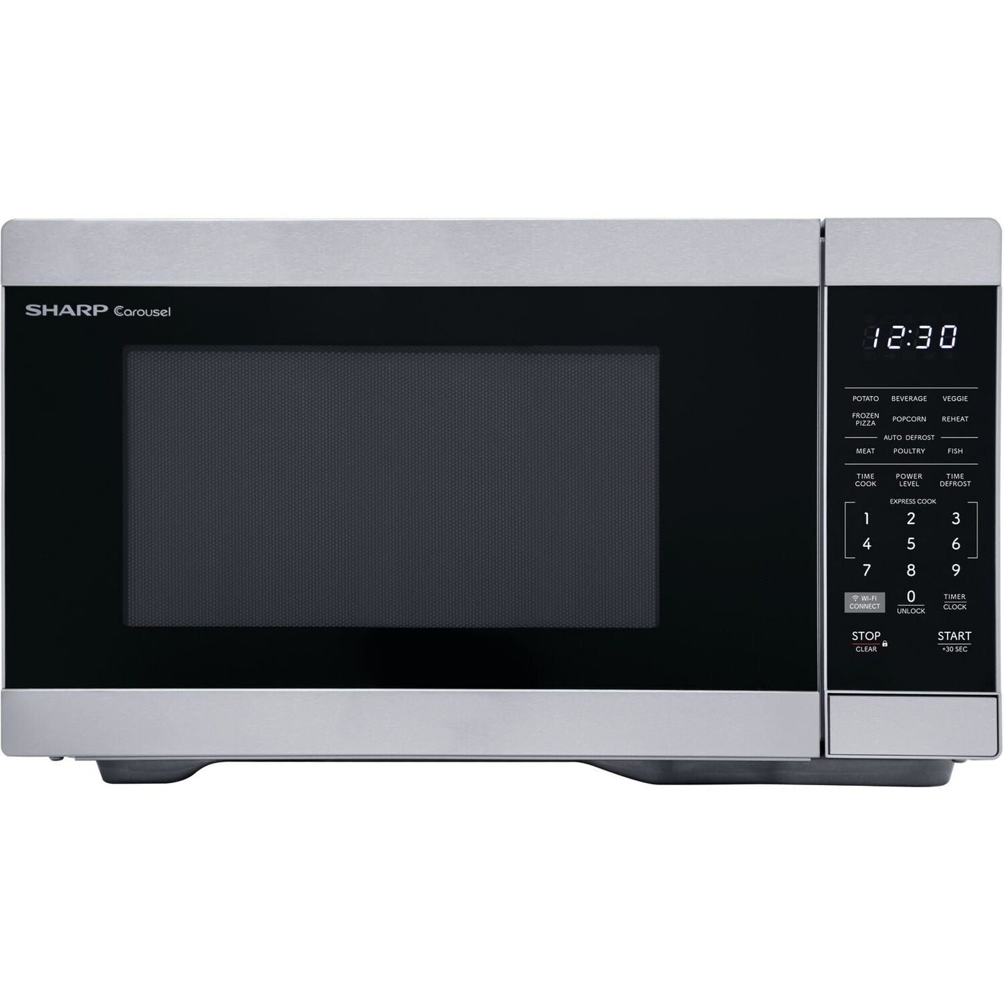 Sharp New  1.1 CF Smart Countertop Microwave Oven, Orville Redenbacher's Certified, ZSMC1169KS