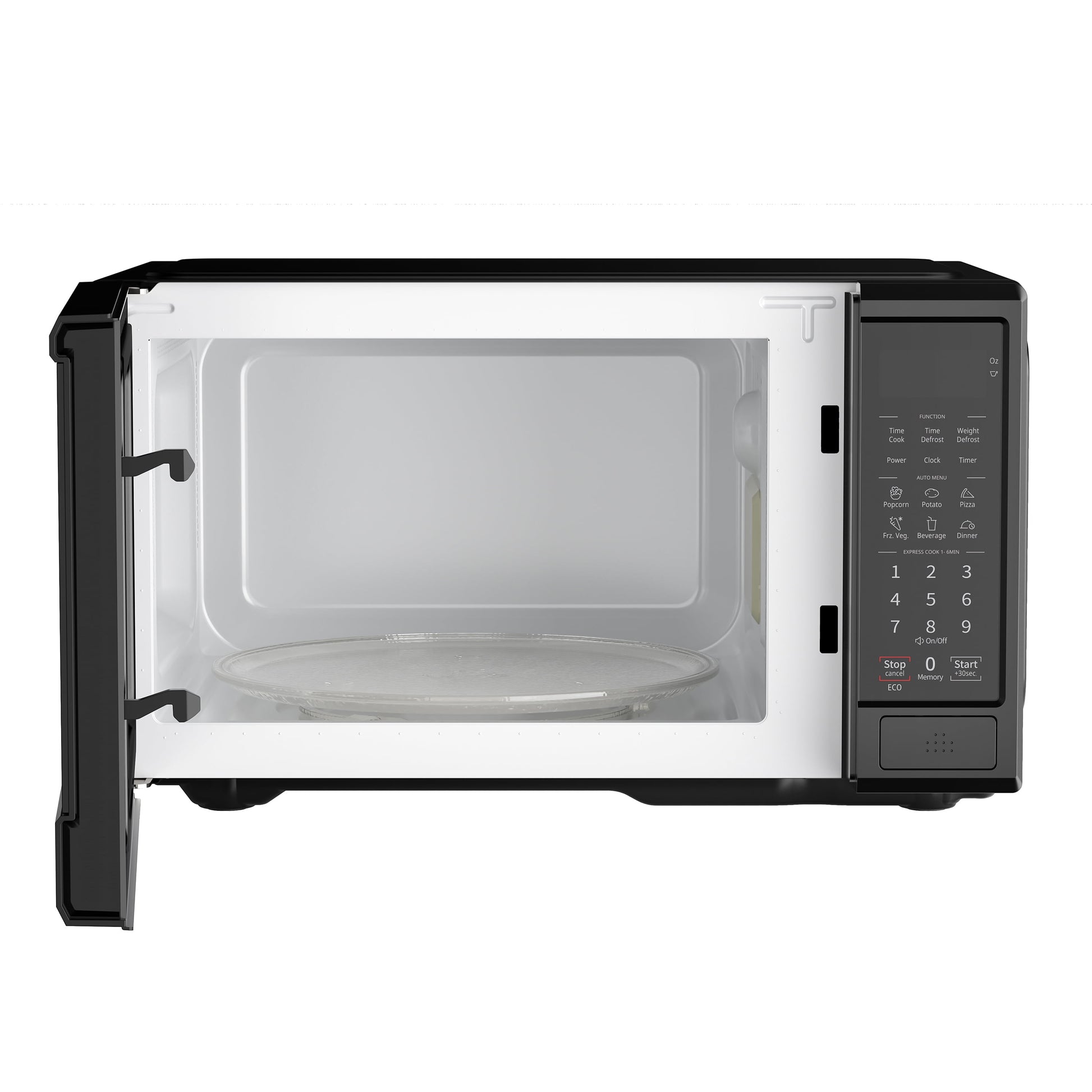 Midea 0.9 Cu. Ft. Countertop Microwave Oven, 6 Auto Programs, 10 Power Level, Black, EM9P022CVPMB