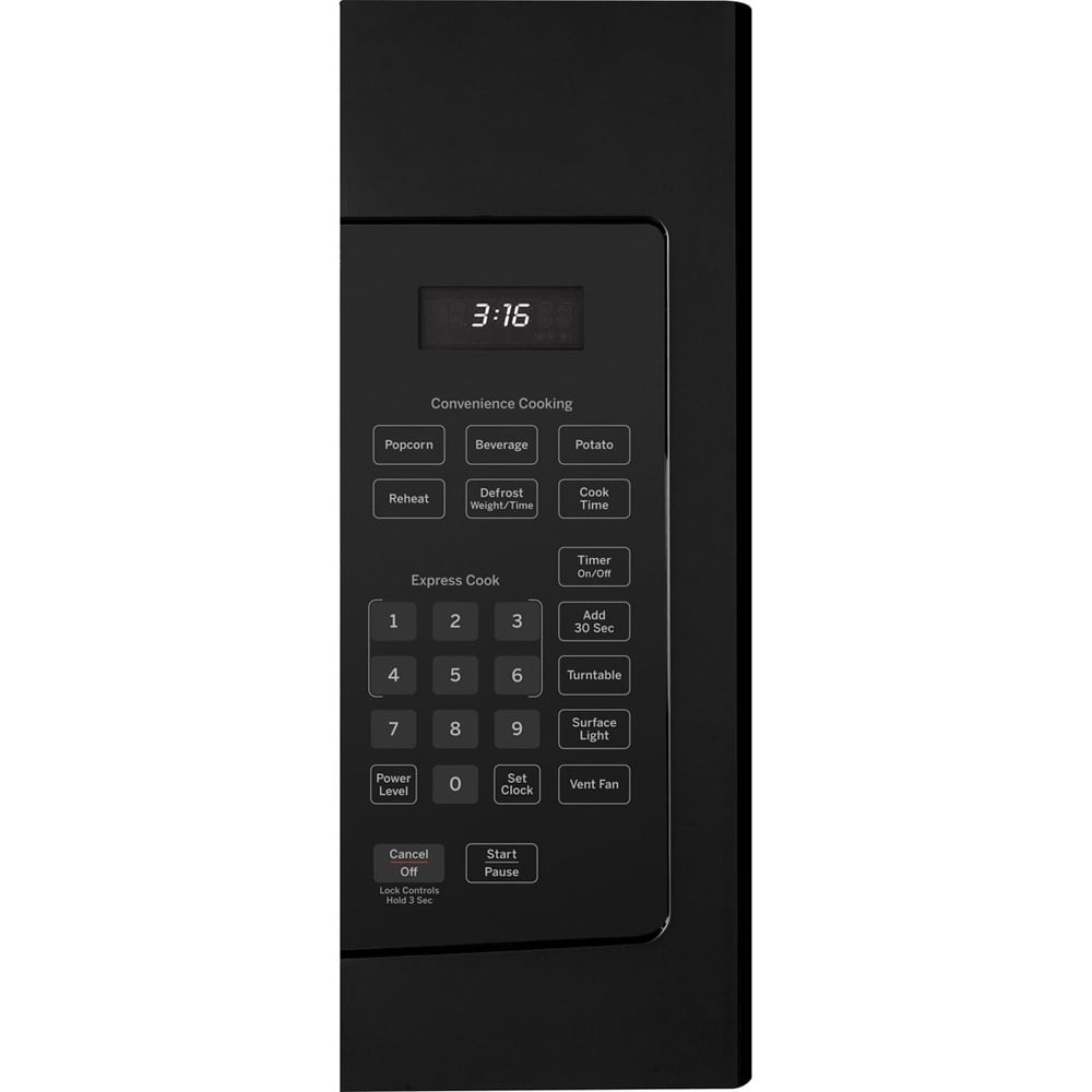 GE JVM3160DFBB 1.6 Cu. Ft. Over-the-Range Microwave Oven Black Bundle with 2 YR CPS Enhanced Protection Pack