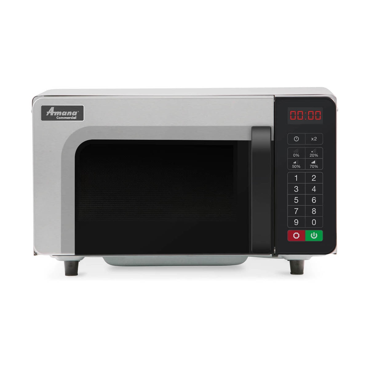 Amana 0.8 cu ft Countertop Microwave Ovens in Stainless Steel