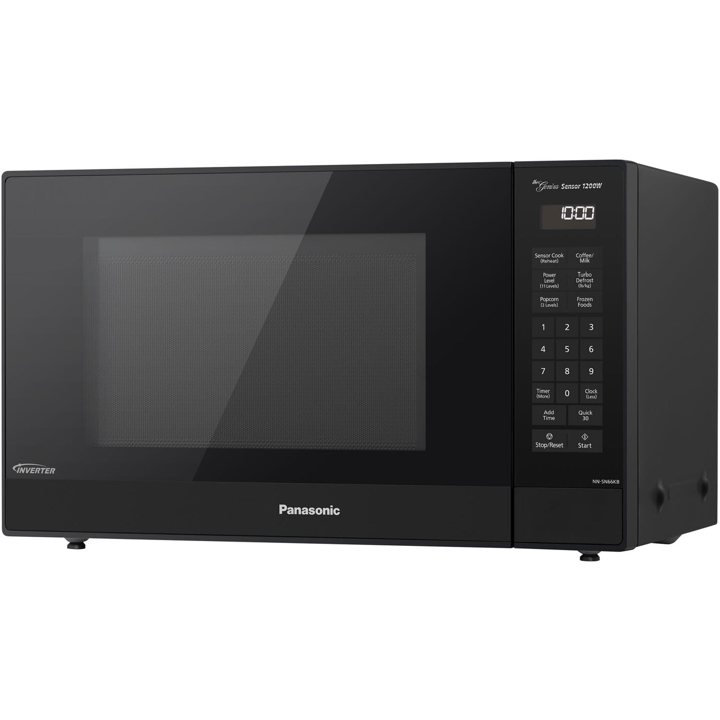 Panasonic 1.2 Cu. Ft. 1200W Genius Sensor Countertop Microwave Oven with Inverter Technology in Black