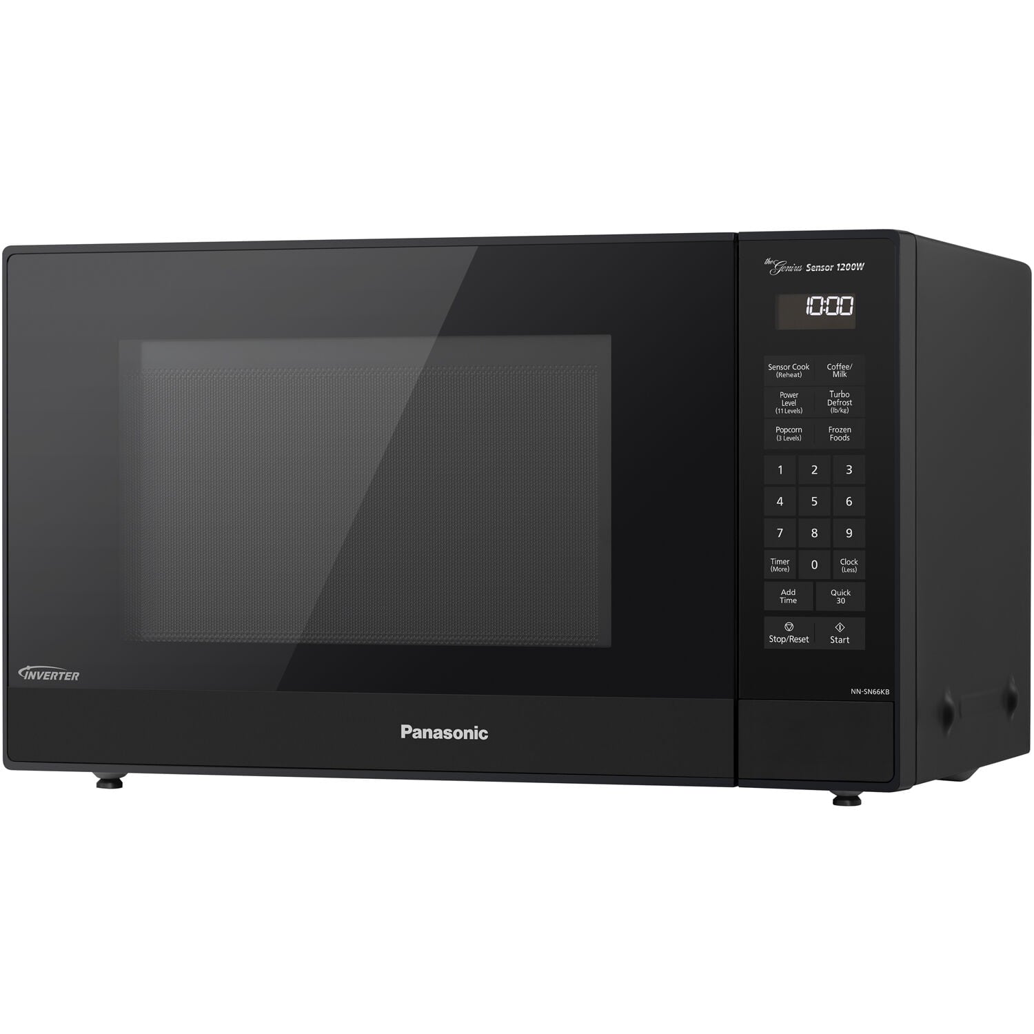 Panasonic 1.2 Cu. Ft. 1200W Genius Sensor Countertop Microwave Oven with Inverter Technology in Black