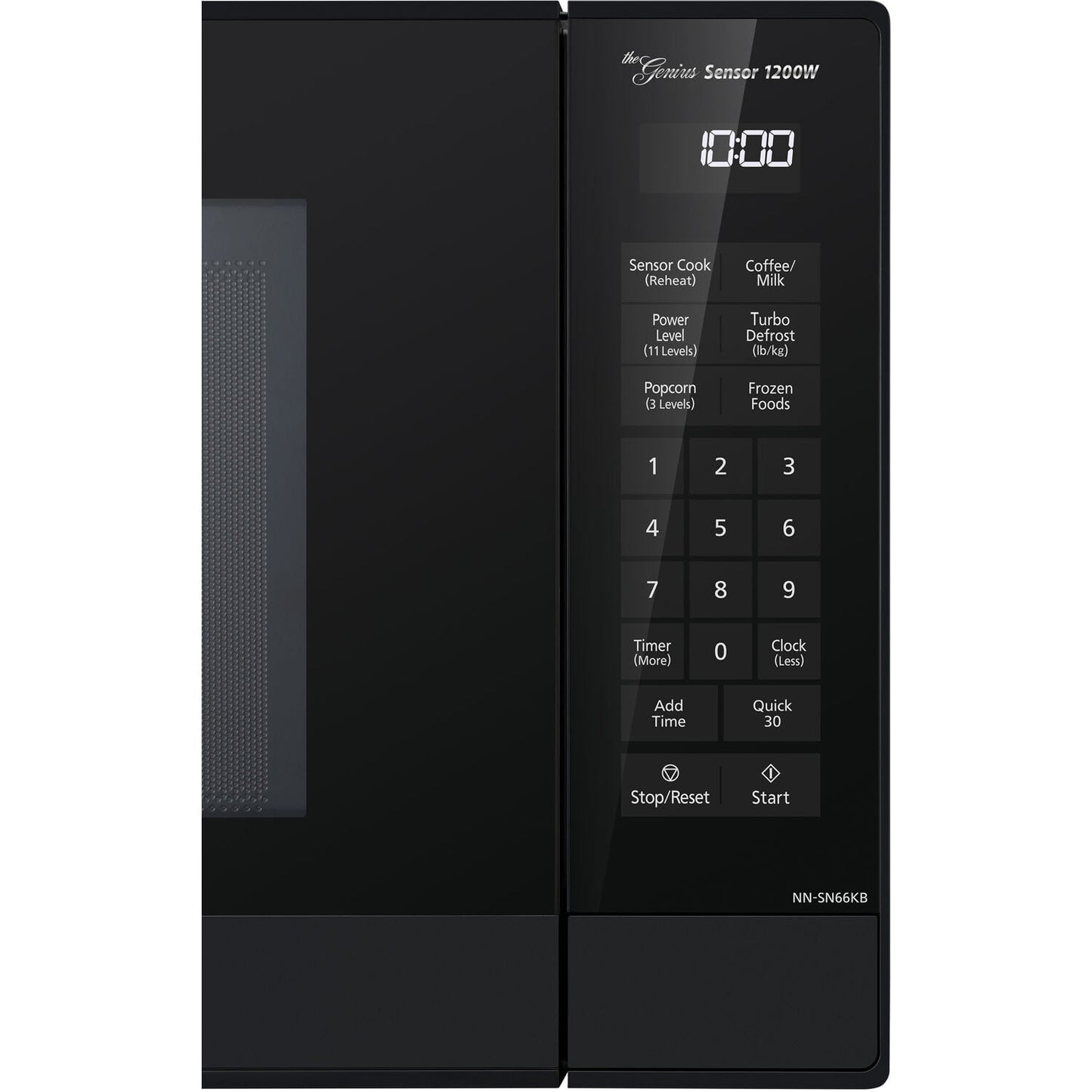 Panasonic 1.2 Cu. Ft. 1200W Genius Sensor Countertop Microwave Oven with Inverter Technology in Black