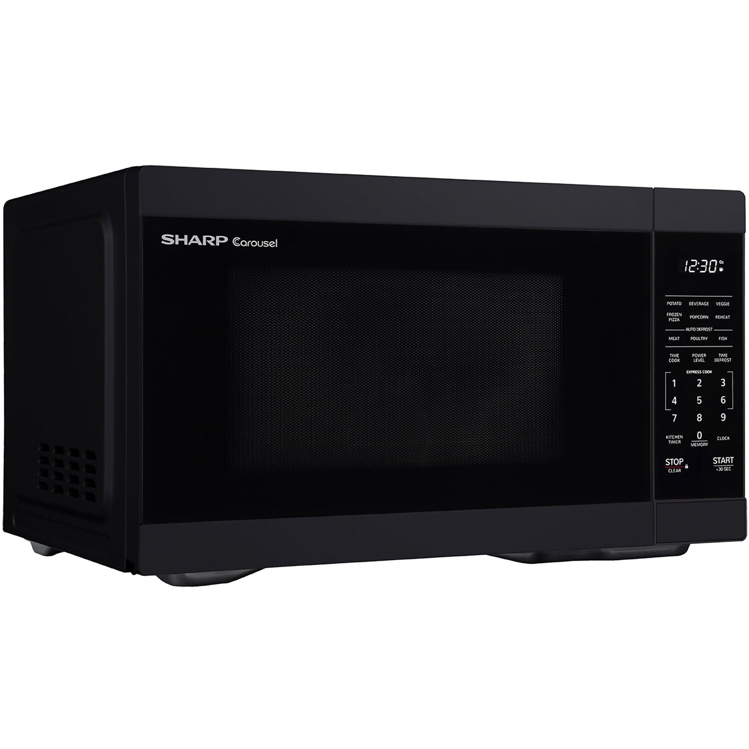 Sharp 1.1-Cu. Ft. Countertop Microwave Oven in Black