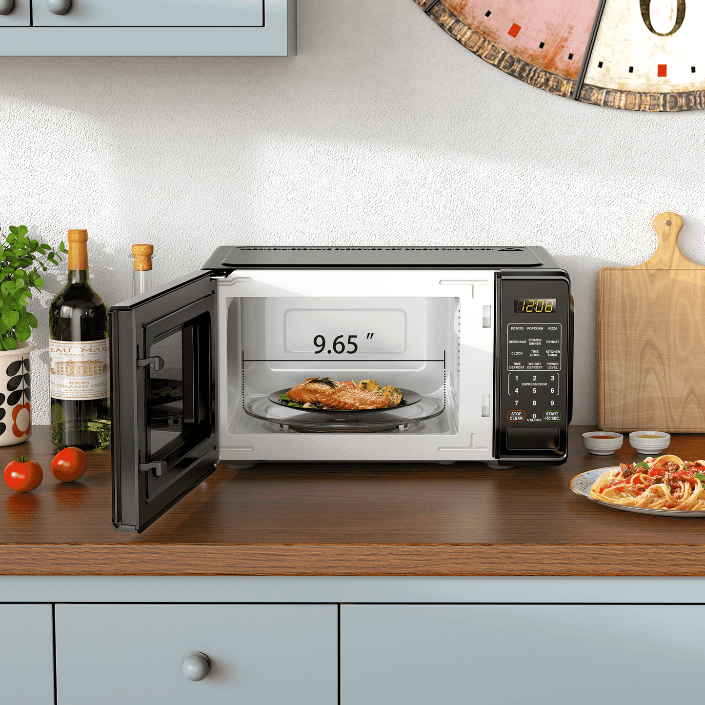 (3 pack) Mainstays 0.7 Cu ft Countertop Microwave Oven, 700 Watts, Black