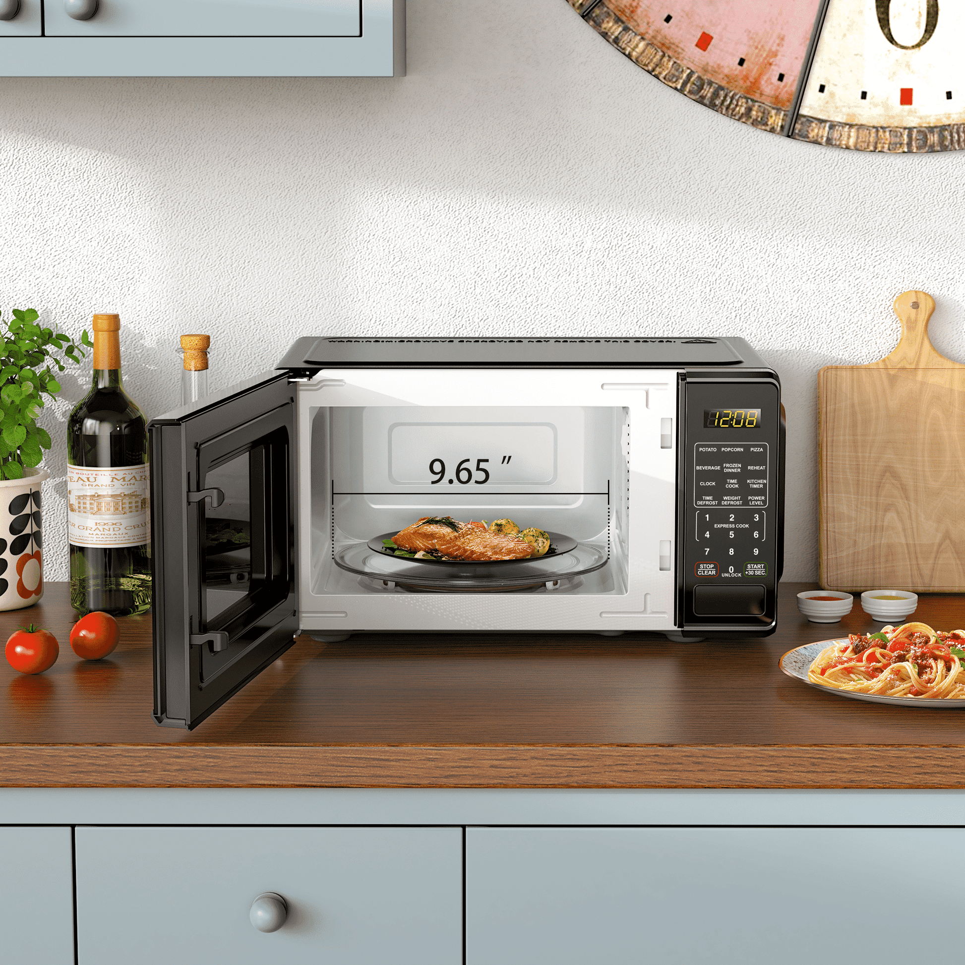 (3 pack) Mainstays 0.7 Cu ft Countertop Microwave Oven, 700 Watts, Black