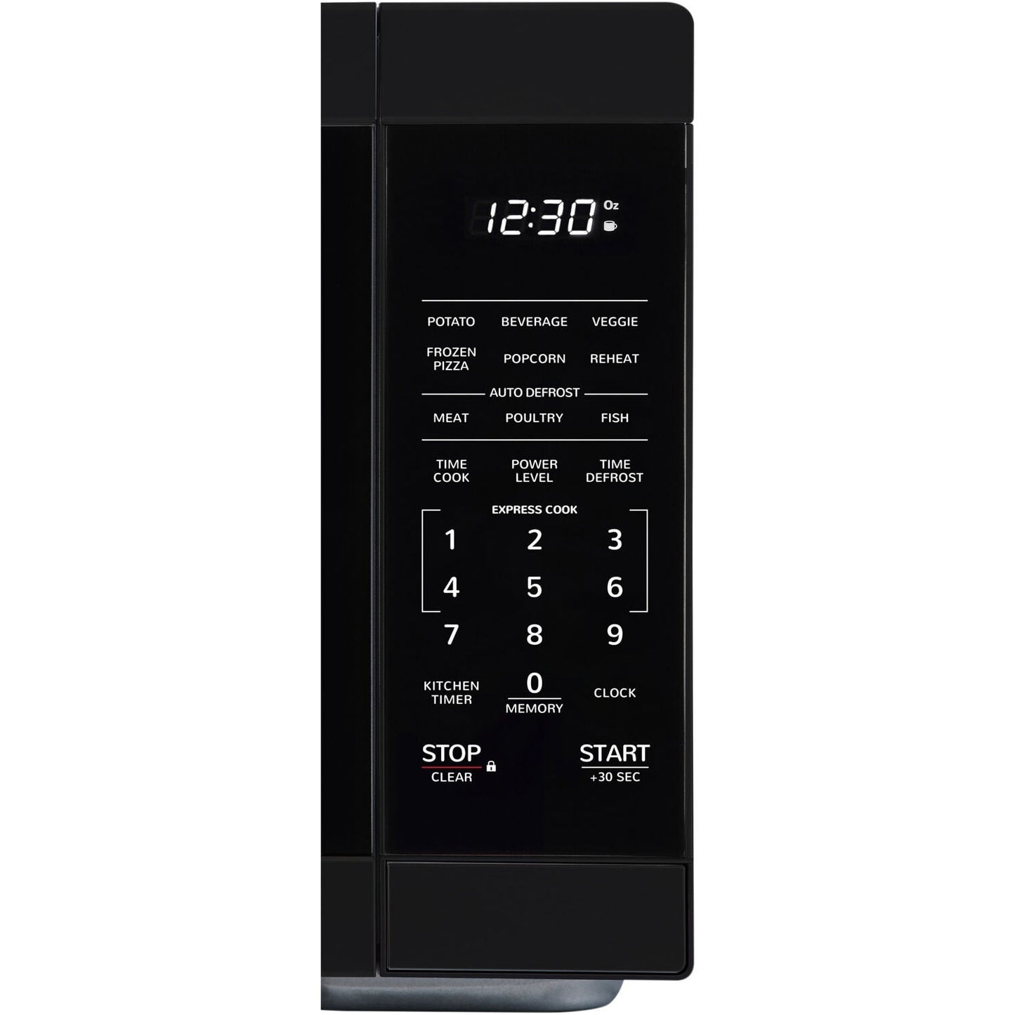 Sharp 1.1-Cu. Ft. Countertop Microwave Oven in Black