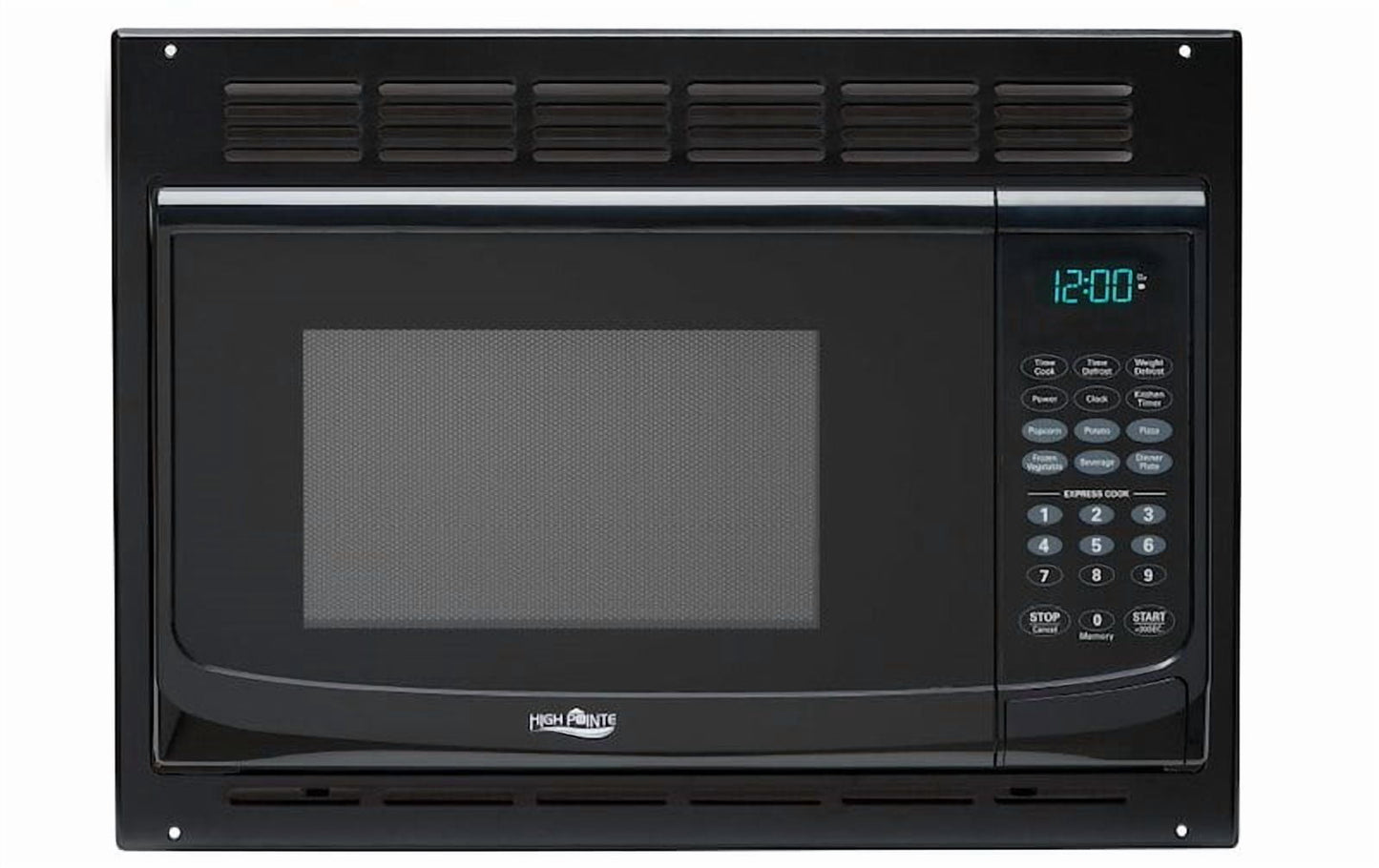 LaSalle Bristol High Pointe 1 Cubic Foot, 900 Watt RV Microwave Oven - Black (Part #520EM925AWWB)