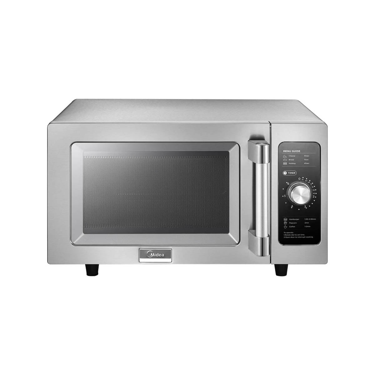 Midea 1025F0A Light Duty Commercial Microwave 1000W with Dial Controls