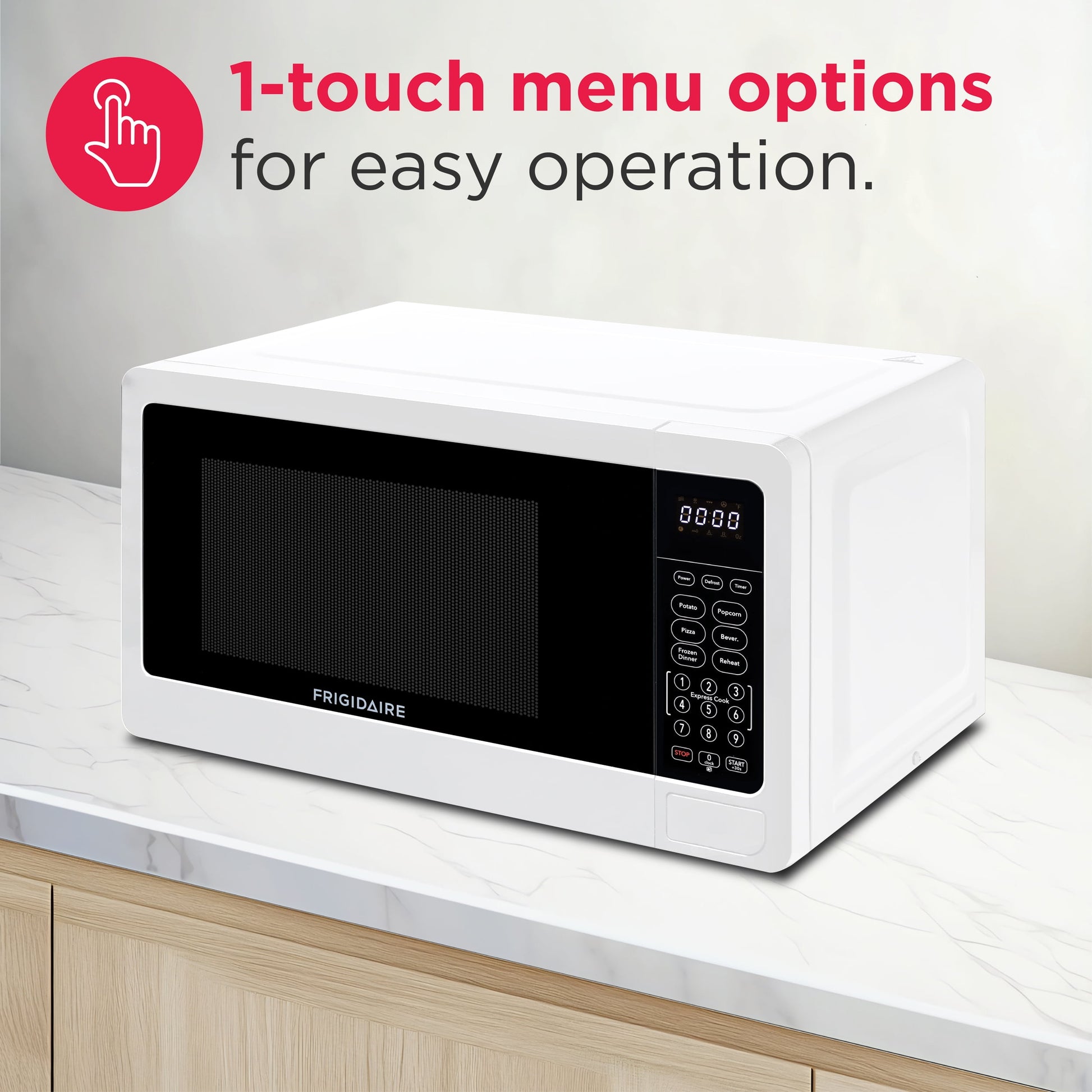 Frigidaire, 0.7 Cu. Ft. Countertop Microwave Oven, White, EMW733