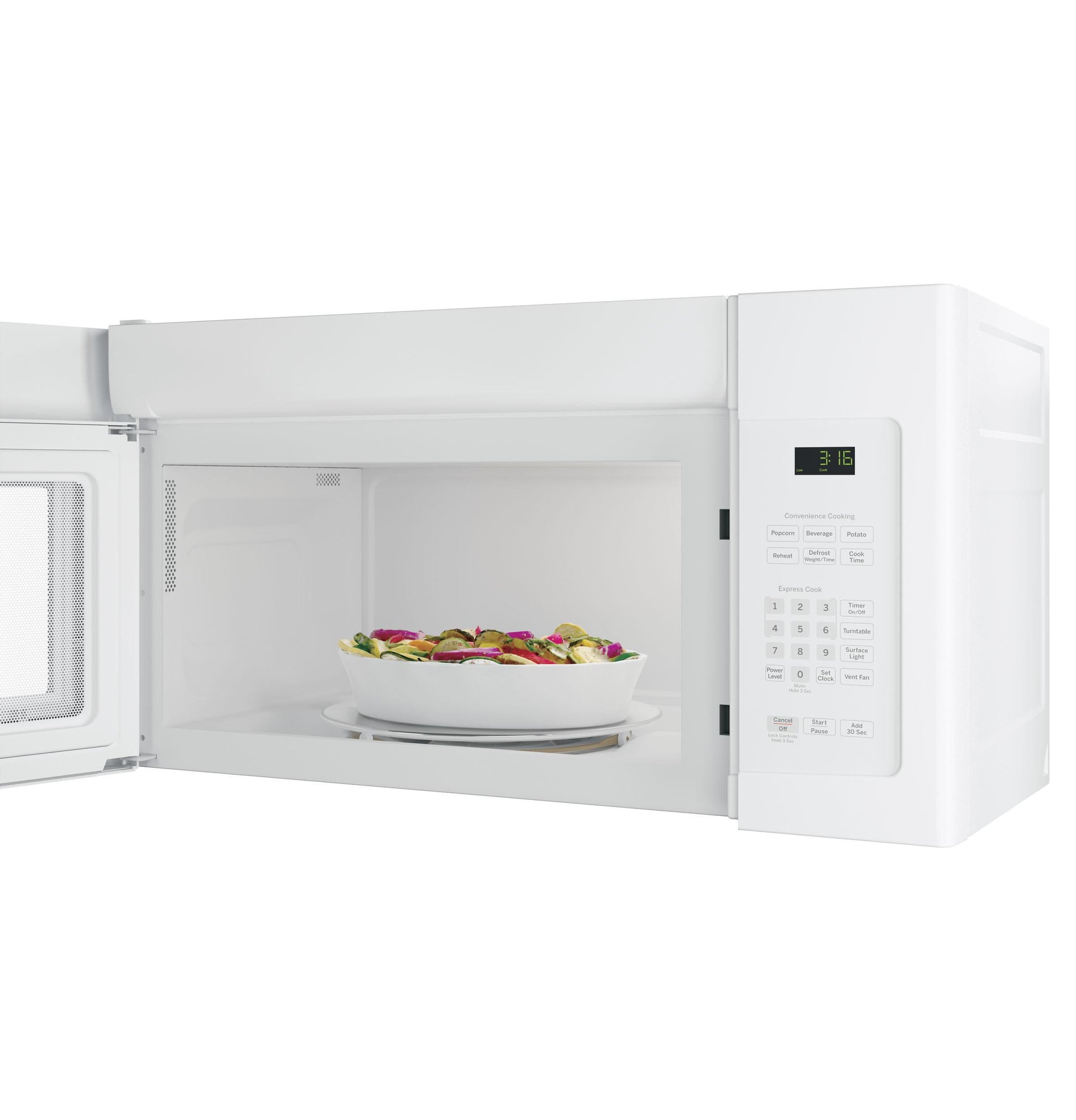 Ge 1.5 Cu.Ft. Over-The-Range Microwave Oven, White, 950 W